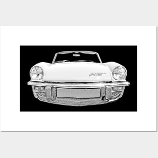 Triumph Spitfire 1970s British classic sports car Posters and Art